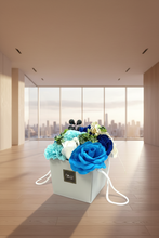 Charger l'image dans la galerie, Bouquet de Fleurs de Savon Mariage Bleu – Fait Main 200g
