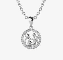 Charger l'image dans la galerie, Collier Pendentif ZODIAQUE – Argenté &amp; Cristal – 12 Signes
