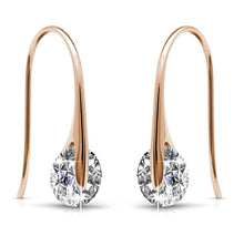 Lade das Bild in den Galerie-Viewer, Boucles d&#39;oreilles CLASSY- Or Rosé &amp; Cristal
