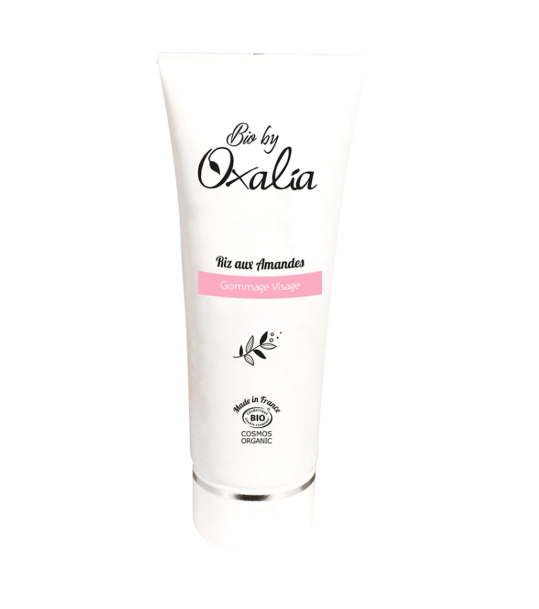 Mandel-Reis-Gesichtspeeling mit Aloe Vera und Süßmandelöl – 75 ml