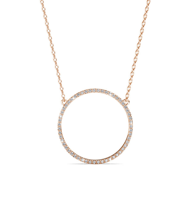 Collier OLINA - Or rosé & Cristal