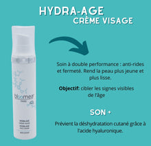 Charger l&#39;image dans la galerie, Crème visage HYDRA-AGE à l&#39;Acide hyaluronique, au Collagène, à l&#39;élastine - 50ml - BLOOMEA

