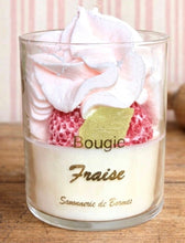 Load image into Gallery viewer, Bougie Tiramisu Fraise 160g – Savonnerie de Bormes | Cire Végétale
