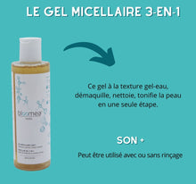 Charger l&#39;image dans la galerie, Gel micellaire 3 en 1 démaquillant nettoyant et tonifiant - 200ml - BLOOMEA
