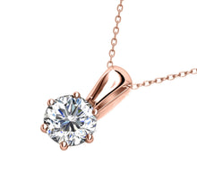 Lade das Bild in den Galerie-Viewer, Collier pendentif BIRTH STONE - Or Rosé &amp; Cristal
