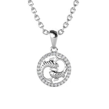 Lade das Bild in den Galerie-Viewer, Pendentif Zodiaque Poisson – Argent &amp; Cristal Autrichien | MYC Paris
