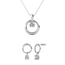 Load image into Gallery viewer, Parure OCTAVIA - Argent &amp; Cristal
