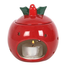 Load image into Gallery viewer, Brûle-parfum Boule de Noël rouge
