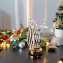 Lade das Bild in den Galerie-Viewer, Brûleur à huile et fondant parfumé PALME - métal &amp; verre - Zen'Arôme
