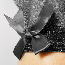 Charger l'image dans la galerie, Socquettes fines - chaussettes paillettes avec noeud satin
