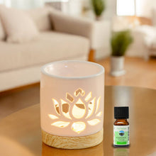 Lade das Bild in den Galerie-Viewer, Brûle parfum &amp; fondants parfumés NENUPHAR - Céramique - Zen'Arôme
