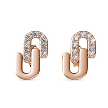 Charger l'image dans la galerie, Boucles D'oreilles Union - Or Rosé Et Cristal
