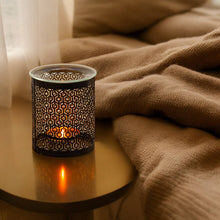 Lade das Bild in den Galerie-Viewer, Brûle parfum LE PARFAIT en métal ajouré &amp; coupelle en verre - Zen'Arôme
