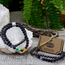 Lade das Bild in den Galerie-Viewer, Magnetarmband Edelstein BLACK STONE CHAKRA
