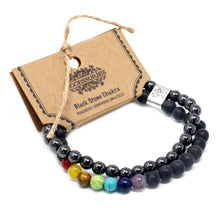 Lade das Bild in den Galerie-Viewer, Magnetarmband Edelstein BLACK STONE CHAKRA
