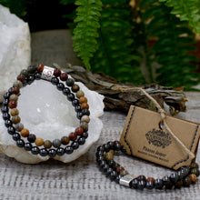 Lade das Bild in den Galerie-Viewer, JASPE PICASSO Edelstein Magnetarmband
