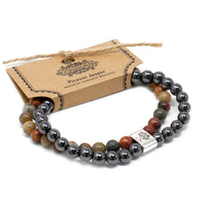 Lade das Bild in den Galerie-Viewer, JASPE PICASSO Edelstein Magnetarmband
