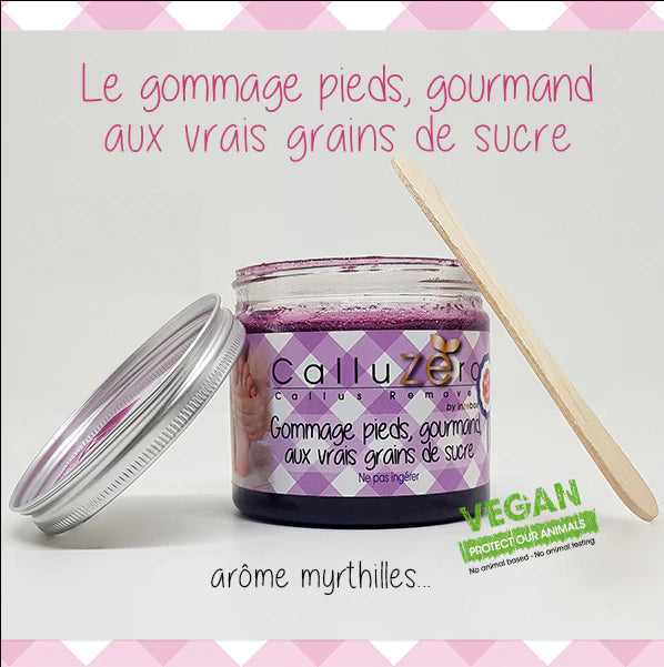 Gommage pieds, gourmand aux vrais grains de sucre - 175ml - CALLUZERO