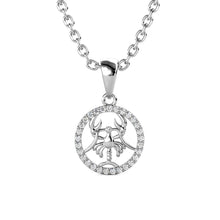 Charger l'image dans la galerie, Collier Pendentif ZODIAQUE – Argenté &amp; Cristal – 12 Signes
