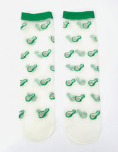 Charger l'image dans la galerie, Clémence - Chaussettes fantaisie femme fruits - AVOCATS
