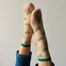 Charger l'image dans la galerie, Clémence - Chaussettes fantaisie femme fruits - AVOCATS
