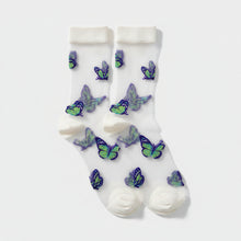 Charger l'image dans la galerie, Chaussettes papillon fantaisie Cynthia
