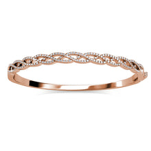 Charger l&#39;image dans la galerie, Bracelet BRAIDED - Or Rosé &amp; Cristal - MCY Paris
