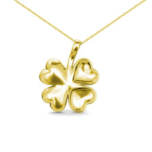 Charger l'image dans la galerie, Pendentif FOUR LEAF  - Or &amp; Cristal
