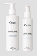 Lade das Bild in den Galerie-Viewer, Duo lait démaquillant doux Velouté Douillet 200 ml + 100 ml - Oxalia
