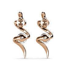 Charger l'image dans la galerie, Boucles d'oreilles SPIRAL – Or Rose 18k &amp; Cristal Autrichien | MYC Paris
