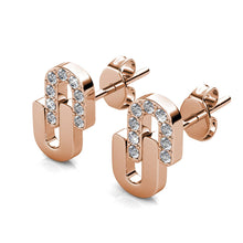 Lade das Bild in den Galerie-Viewer, Boucles D'oreilles UNION - Or, Or Rosé, Argenté &amp; Cristal
