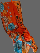 Charger l&#39;image dans la galerie, Etole soie mélangée - COLLECTION FLOWER - ACCESSORI
