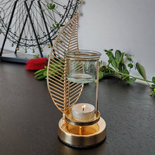 Lade das Bild in den Galerie-Viewer, Brûleur à huile et fondant parfumé PALME - métal &amp; verre - Zen'Arôme
