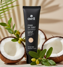 Charger l'image dans la galerie, Fond de Teint CLAIR AVRIL – Certifié Bio, Couvrance Légère à Moyenne, Eau de Coco &amp; Jojoba Bio, Effet Lumineux – 30ml
