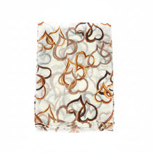 Lade das Bild in den Galerie-Viewer, Foulard Beige Imprimé Motif Cœur avec Dorure - Coton &amp; Viscose
