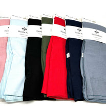 Load image into Gallery viewer, Foulard en gaze de coton uni
