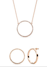Charger l&#39;image dans la galerie, Parure OLINA - Or rosé &amp; Cristal - JCM Paris

