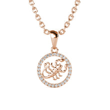 Charger l'image dans la galerie, Collier Pendentif ZODIAQUE – Or Rosé &amp; Cristal – 12 Signes
