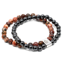 Load image into Gallery viewer, Bracelet magnétique Gemme -  Peau de léopard
